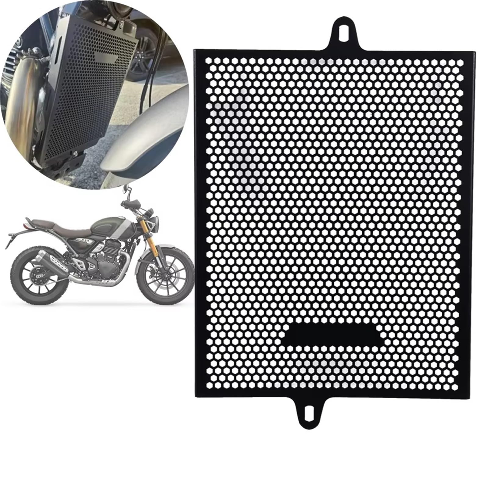Moto Copri Radiatore Griglia Per Triumph Per Speed ​​400 Per Speed400 Per Scrambler Per 400X 2024 Motociclo Copertura Della Griglia Radiatore | Accessori moto Protezione griglia di protezione radiatore Protezione griglia