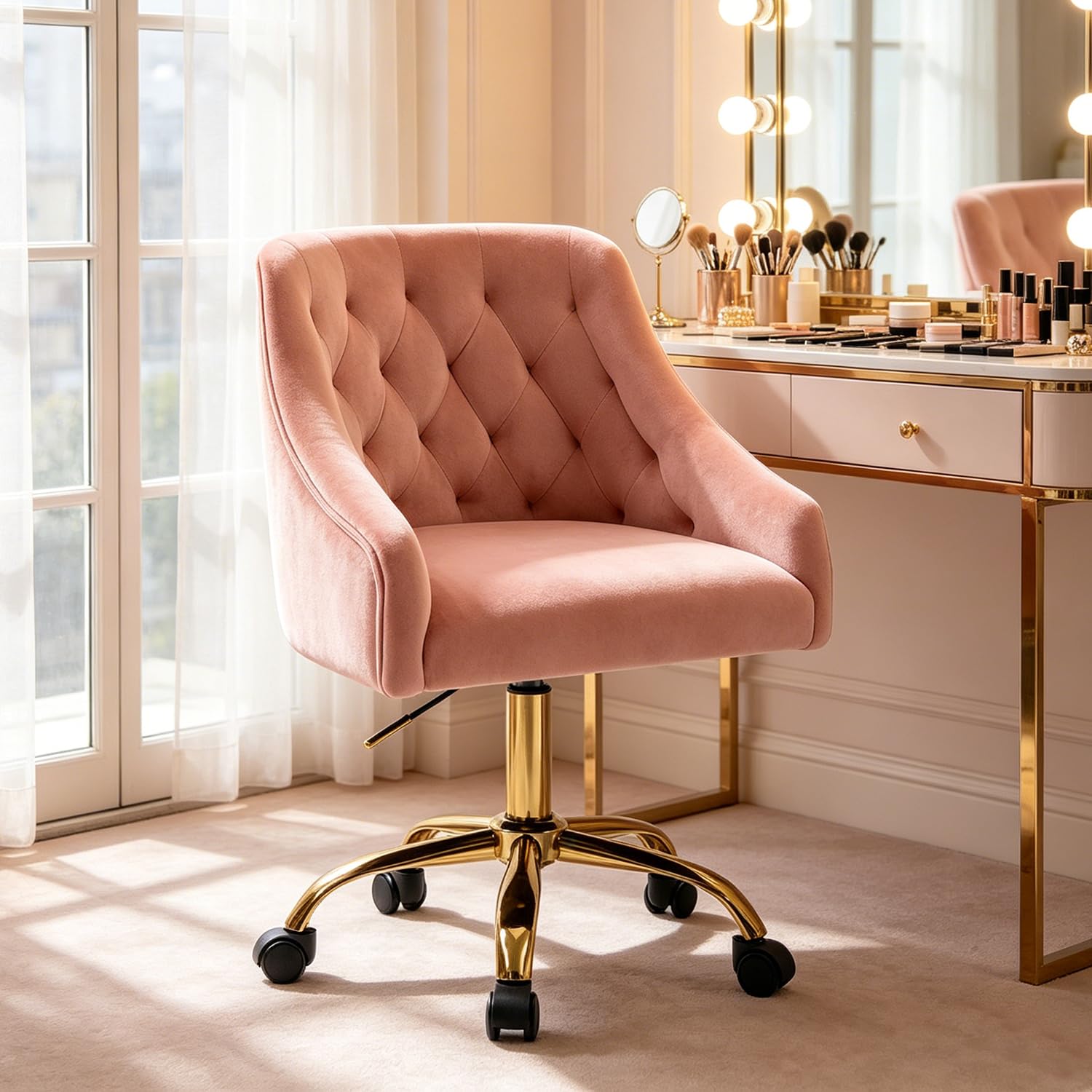 MOJAY Velvet Desk Chair