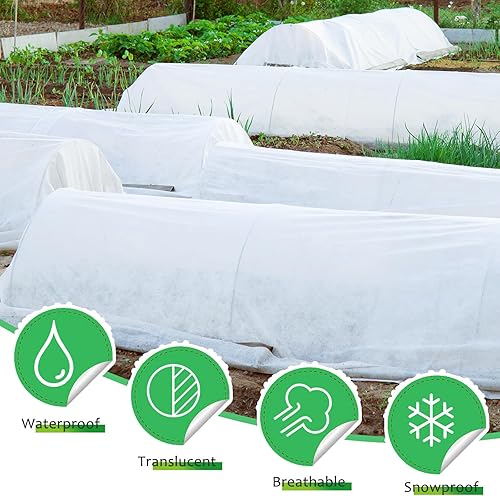 Miniatura 2 de Cubiertas para plantas de protección contra congelación, mantas para protección de plantas al aire libre en invierno, cubiertas flotantes de tela