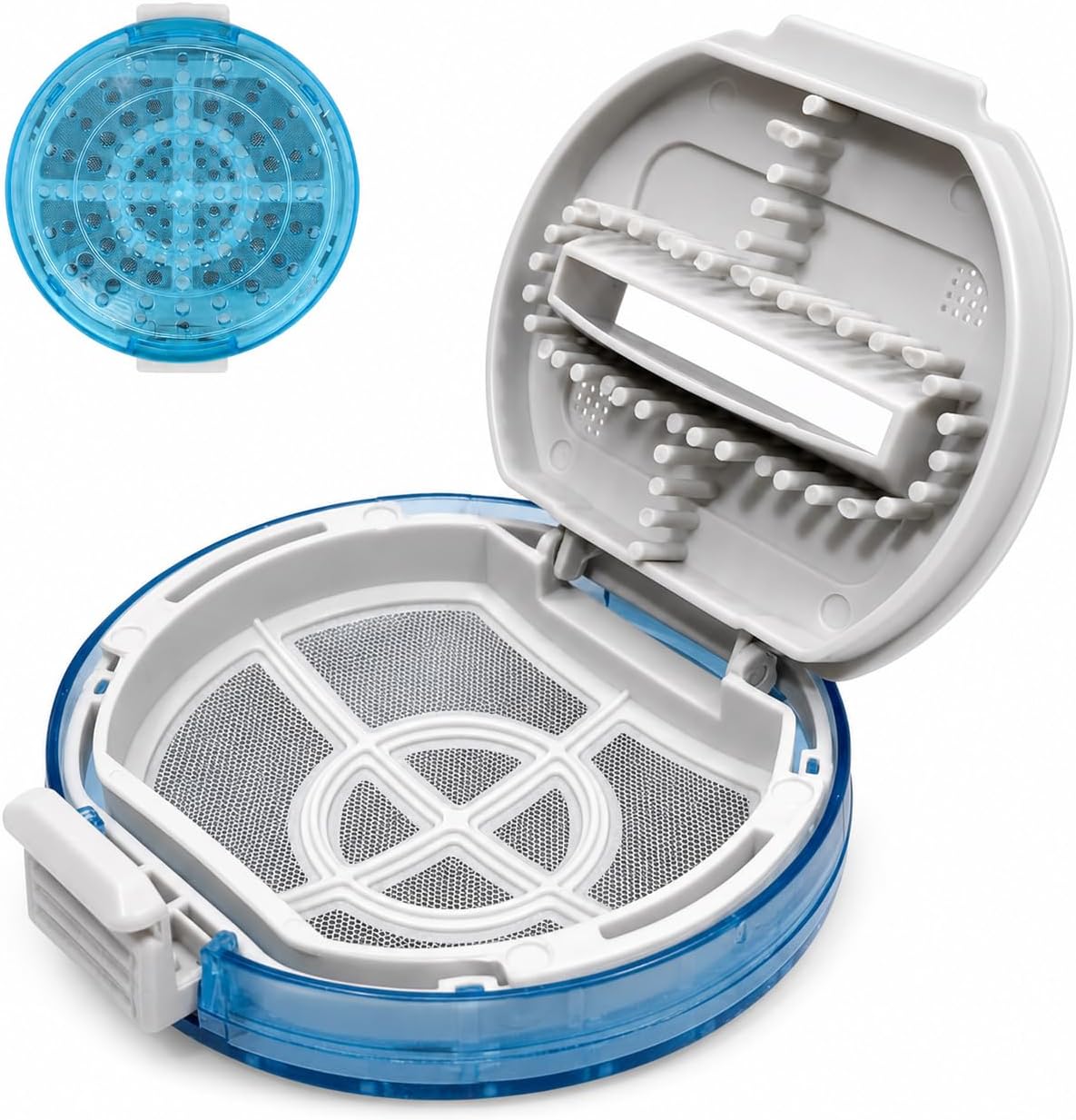 DEXURIES Magic Filter for LG. Top Loading Fully Automatic Washing Machine Lint Filter/Dust Filter/Waste Collector/Lint Catcher/LG. Parts Net/Jali Filter | (Color - Blue) (Pack of 1)