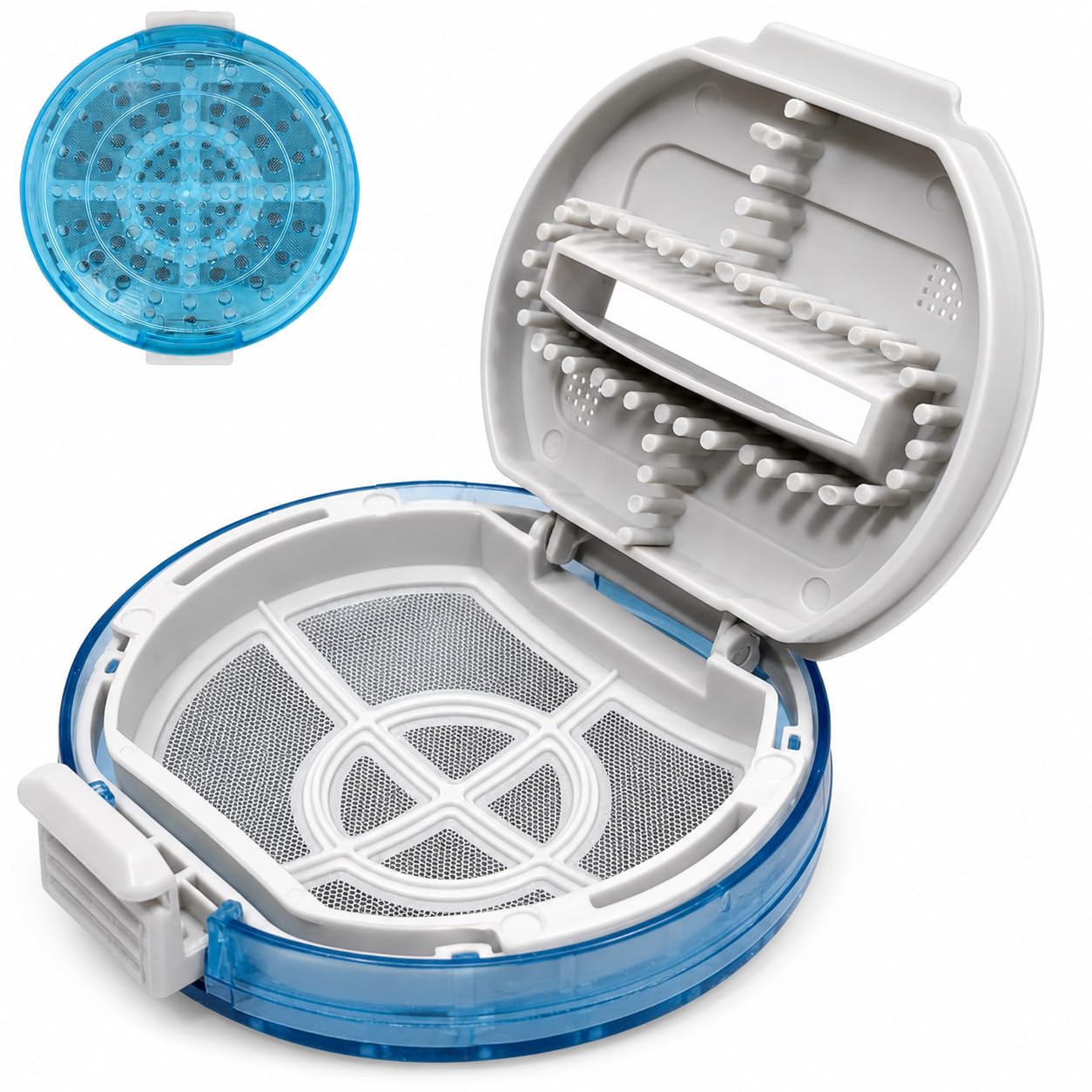 DEXURIES Magic Filter for LG Top Load Fully Automatic Washing Machine | Lint/Dust/Waste Collector Net Jali | Compatible LG Parts Lint Filter (Blue, Pack of 1)