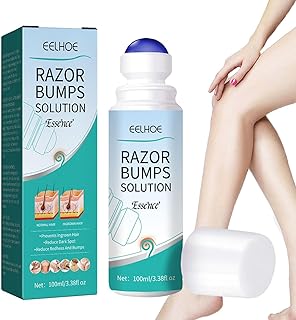 Solução para Pêlos Encravados | 100ml Razor Bump Stopper Com Frasco Roll-on | manchas escuras, clareamento da pele, solução roll-on para pelos encravados para homens e mulheres Rock-br