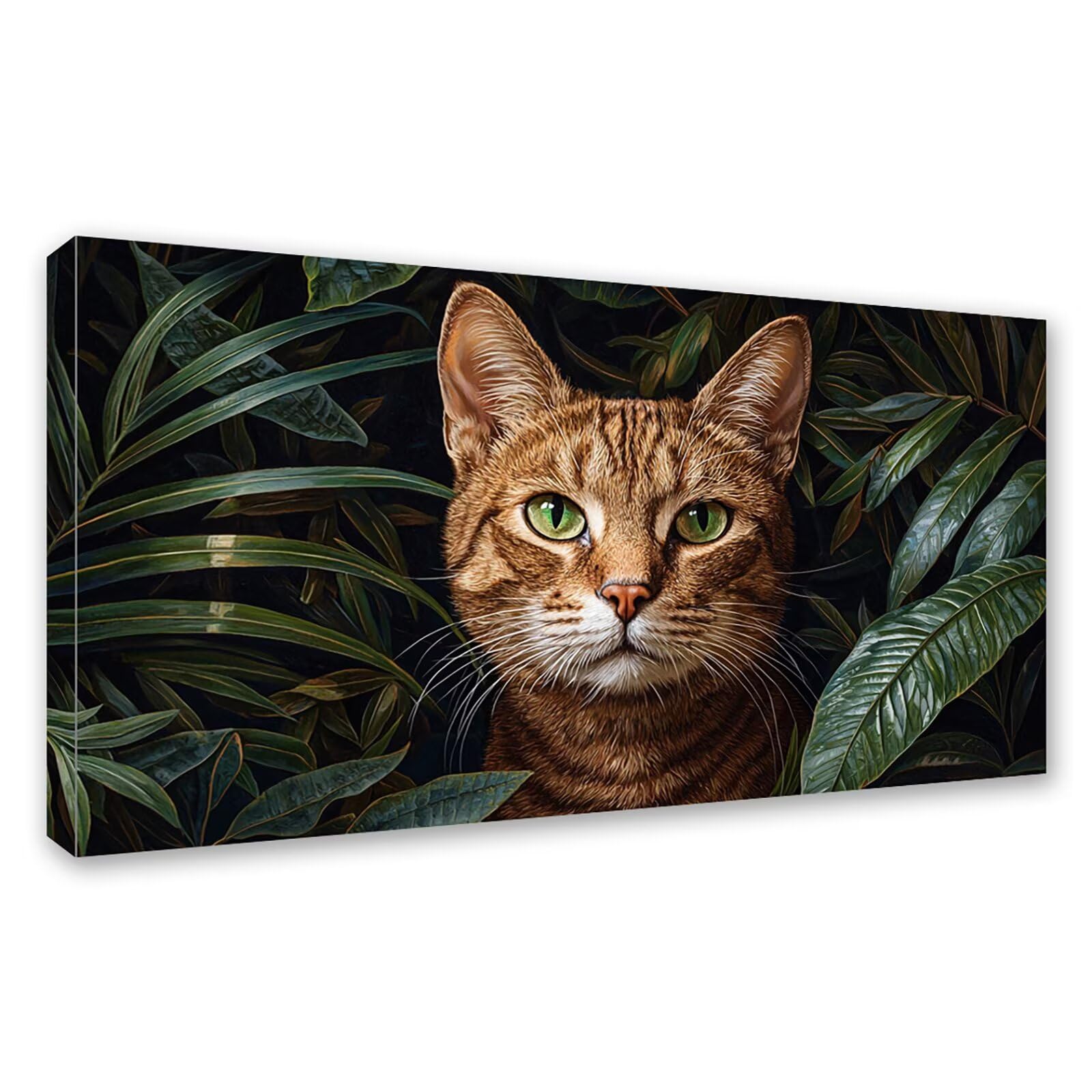Diamond Painting Grande 120x60cm Gato Diamond Painting Adultos, DIY Animal Pintura de Diamante Manualidades Adultos, 5D Cuadrado Rhinestone Bordado Punto de Cruz para Home Decoration Regalo 0J-355