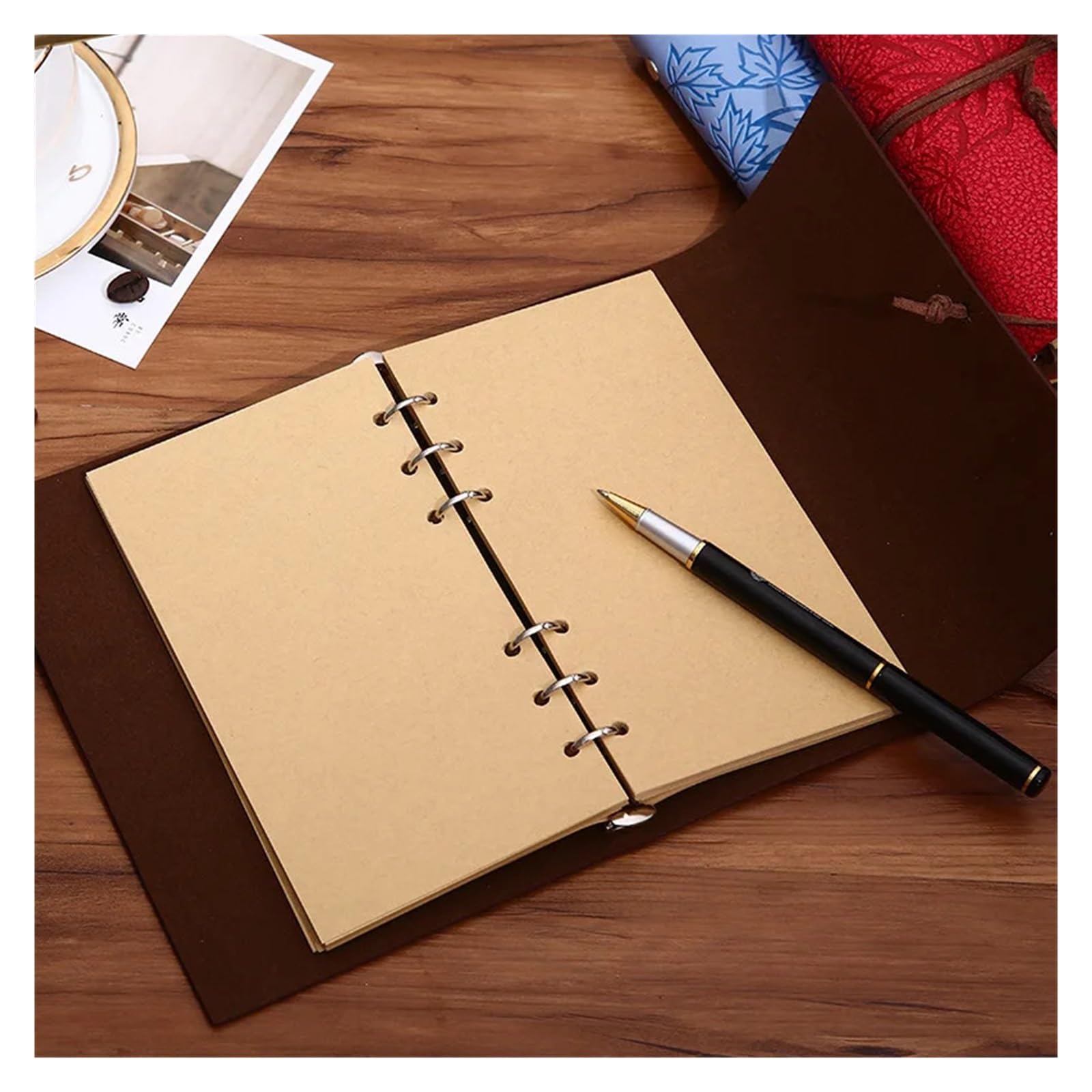 Spirale Notizblock A5 A6 A7 Loseblatt-Notizbuch, Nachfüll-Spiralbinder, Innenseitenlinie, leeres Bastelgitter im Inneren, Papier, Schreibwaren for Büro, Schule, Schüler(A6 line)