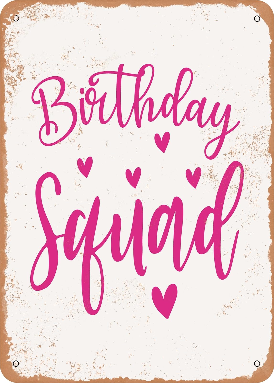 Metal Sign - Birthday Girl - Vintage Rusty Look home decor