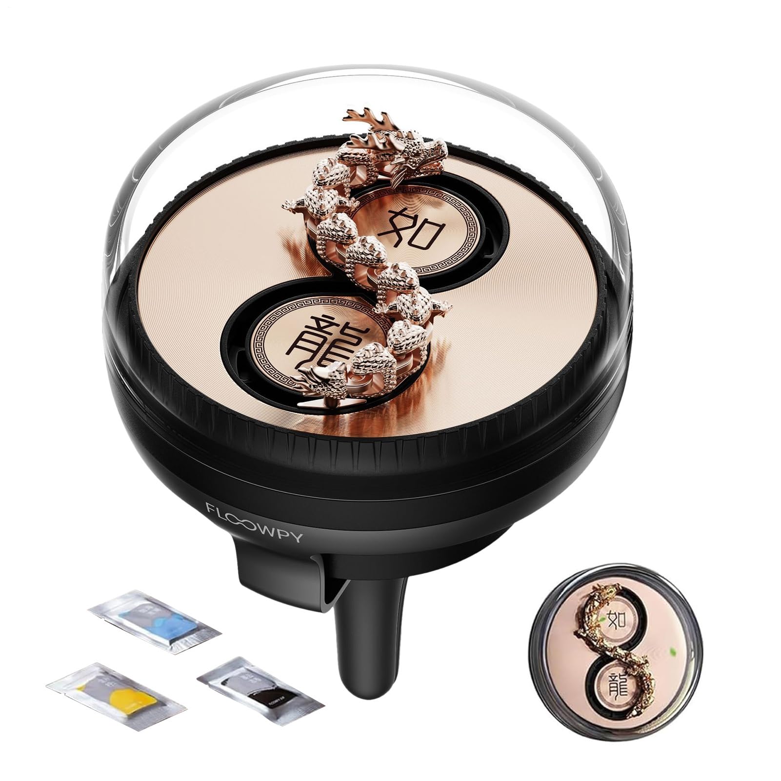 Profumatore e Deodorante per Auto Dragon Dynamic con Profumazione Multiuso | Diffusore Per Aromaterapia Ad Energia Eolica Per Casa Cucina Auto Camera Da Decorazione Profumata Multiuso Deodorante A