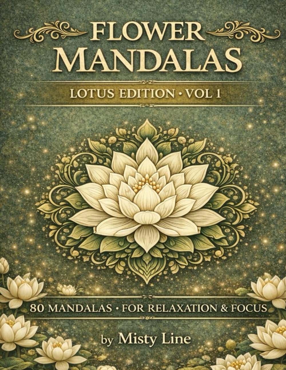 Flowers Mandalas – Lotus Edition: 80 Floral Mandalas for Calm & Creativity