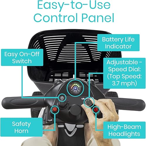 Miniatura 33 de Vive Patín de movilidad de 4 ruedas, alimentado por electricidad