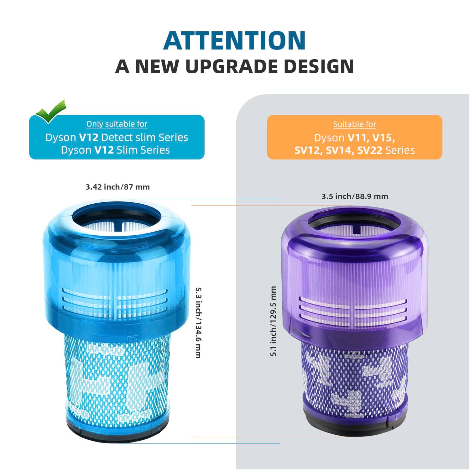 Bee Filter 2-Pack Premium True HEPA Replacement Filters