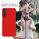 YATWIN Silicone Back Case for Samsung Galaxy A16, Soft-Touch Phone Back Cover for Samsung Galaxy A16 - Red gallery image