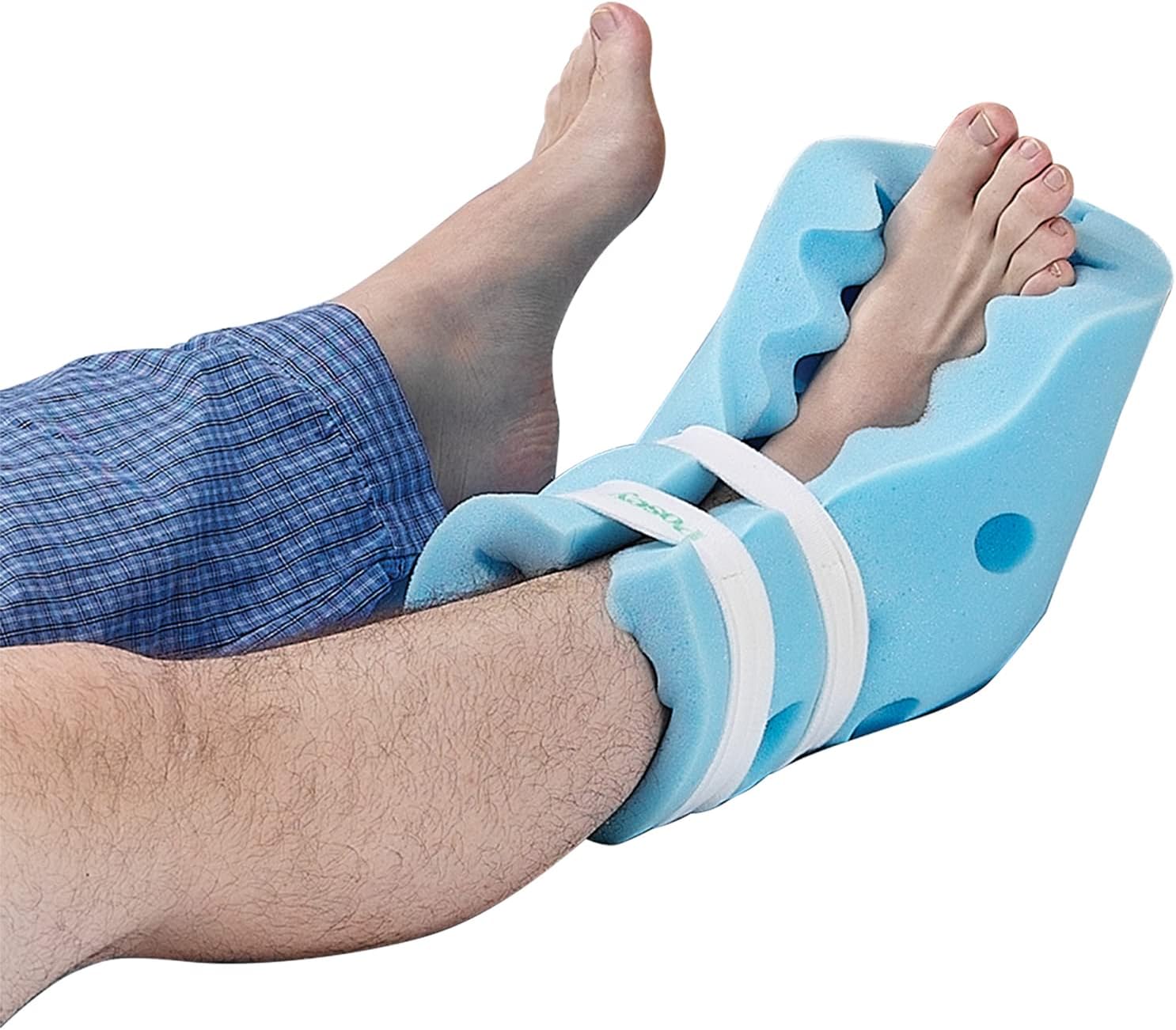 Posey TIDI 6127 Heel Guards – One Size Fits All – Foam, Light Blue – Qty: 1 Pair Per Package – Foam Protectors For Pressure Injuries – Heel Off-Loading Devices – Home Care