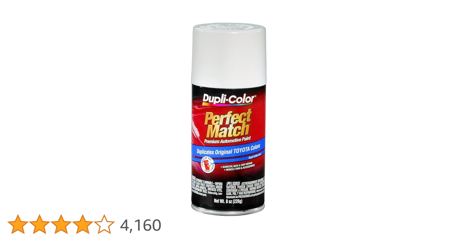 Dupli-Color BTY1556 Super White II Toyota Exact-Match