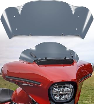 8" Wave Windshield Windscreen Compatible with Harley Davidson CVO Street Glide FLHXSE 2023-later, Street Glide FLHX 2024-later, FLXHU 2025-later Tint