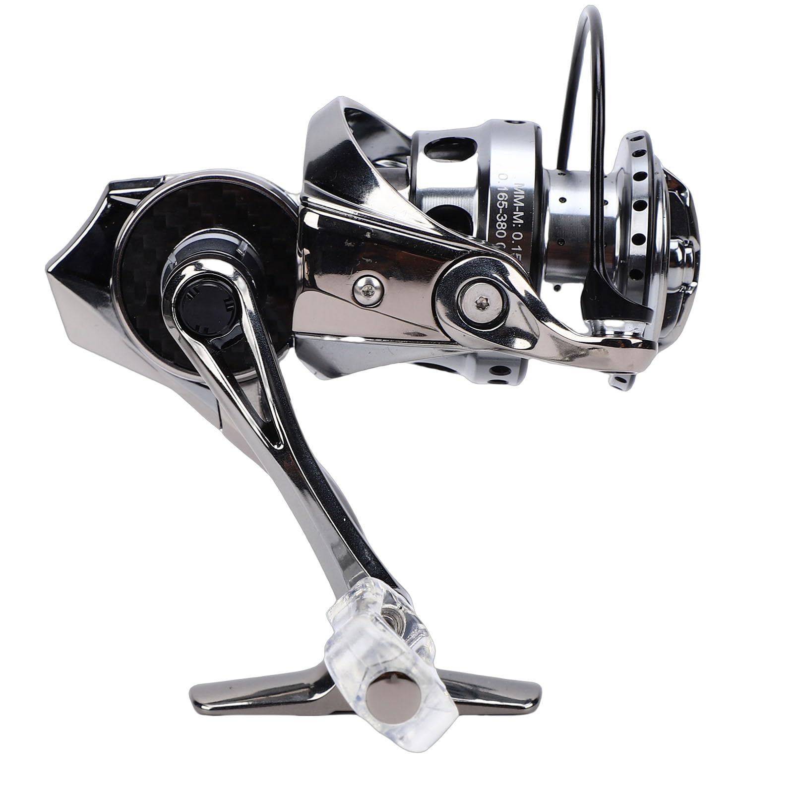 Yosoo Health Gear Kołowrotek Lekki Kołowrotek Spinningowy z Włókna Węglowego 4KG Hamulec 5.2 1 Przełożenie Szpula ze Stopu Aluminium dla Wędkarzy Słodkowodnych Słodkowodnych