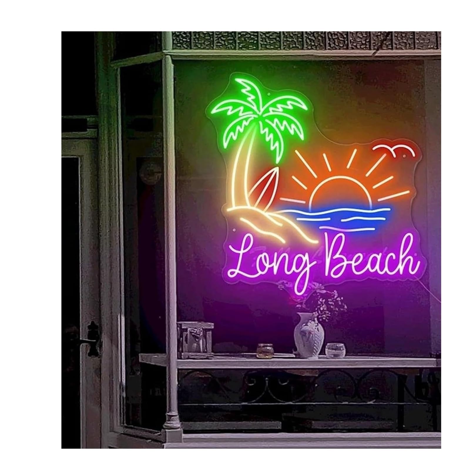 Lumières néon décoratives Long Beach veilleuse ambiance réglable
