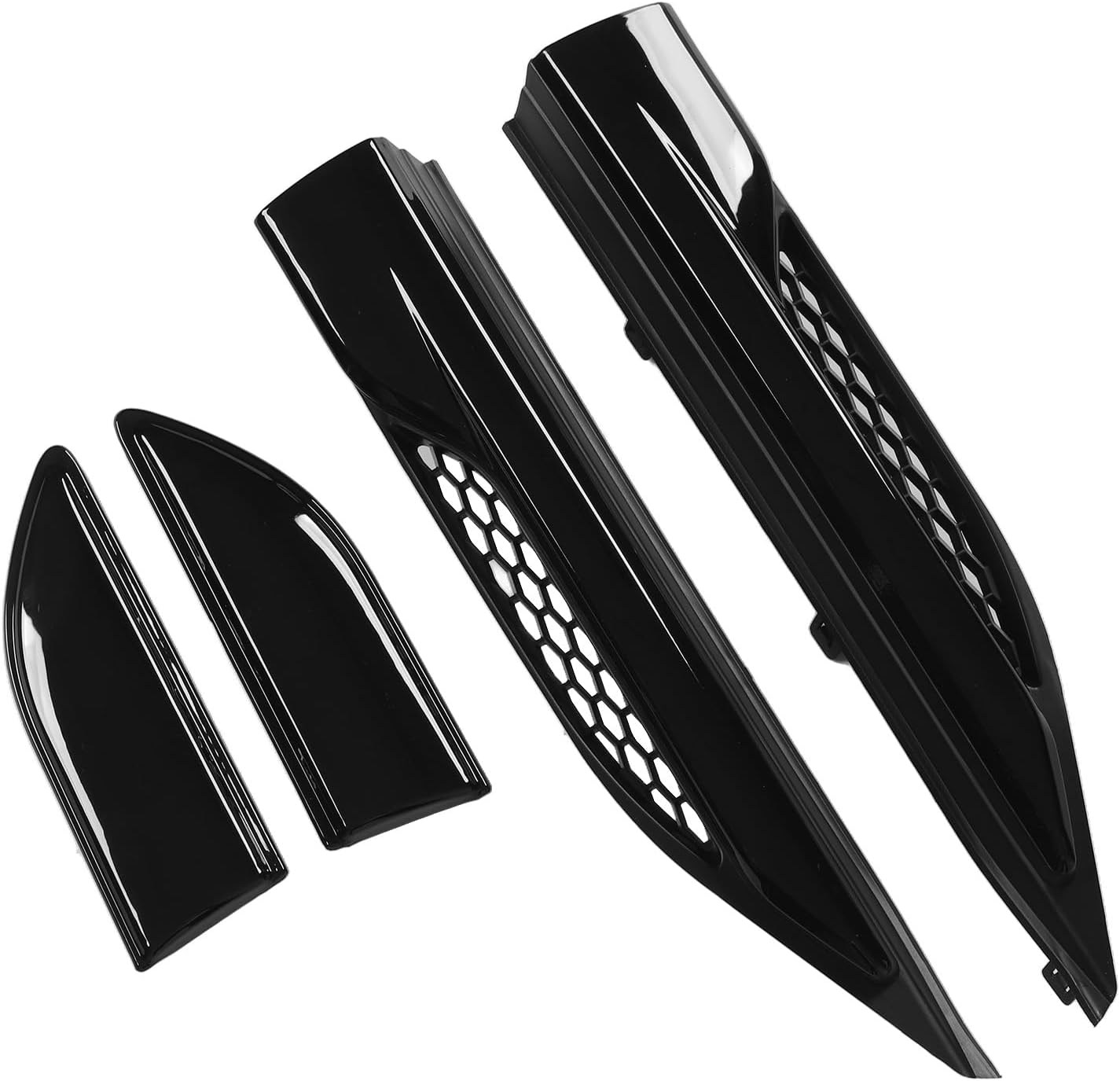 4PCS Fender Grille Vent Door Trim Molding, Mudguard Side Air Vent Cover Lr027321 Replacement for Rover Range Evoque L538, normal, popular