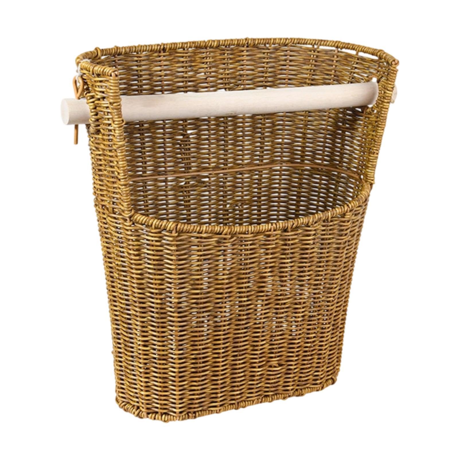 Cesta para Guardar Papel Higiénico, Contenedor Que Ahorra Espacio, Organizador de Papel Higiénico Decorativo de Estilo Rústico Tejido.