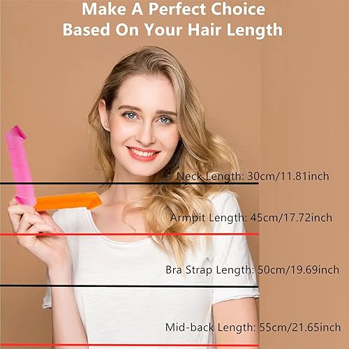 Miniatura 3 de EQARD Rizadores de cabello sin calor sin rizos en espiral kit de rodillos de peinado mágicos rizadores de cabello con ganchos de peinado para el