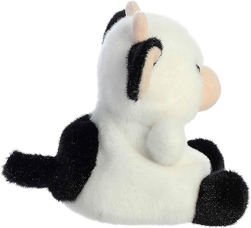 Miniatura 3 de Aurora® Adorable Palm Pals™ Sweetie Cow™ Animal de peluche, diversión de bolsillo, juego sobre la marcha, blanco, 5 pulgadas