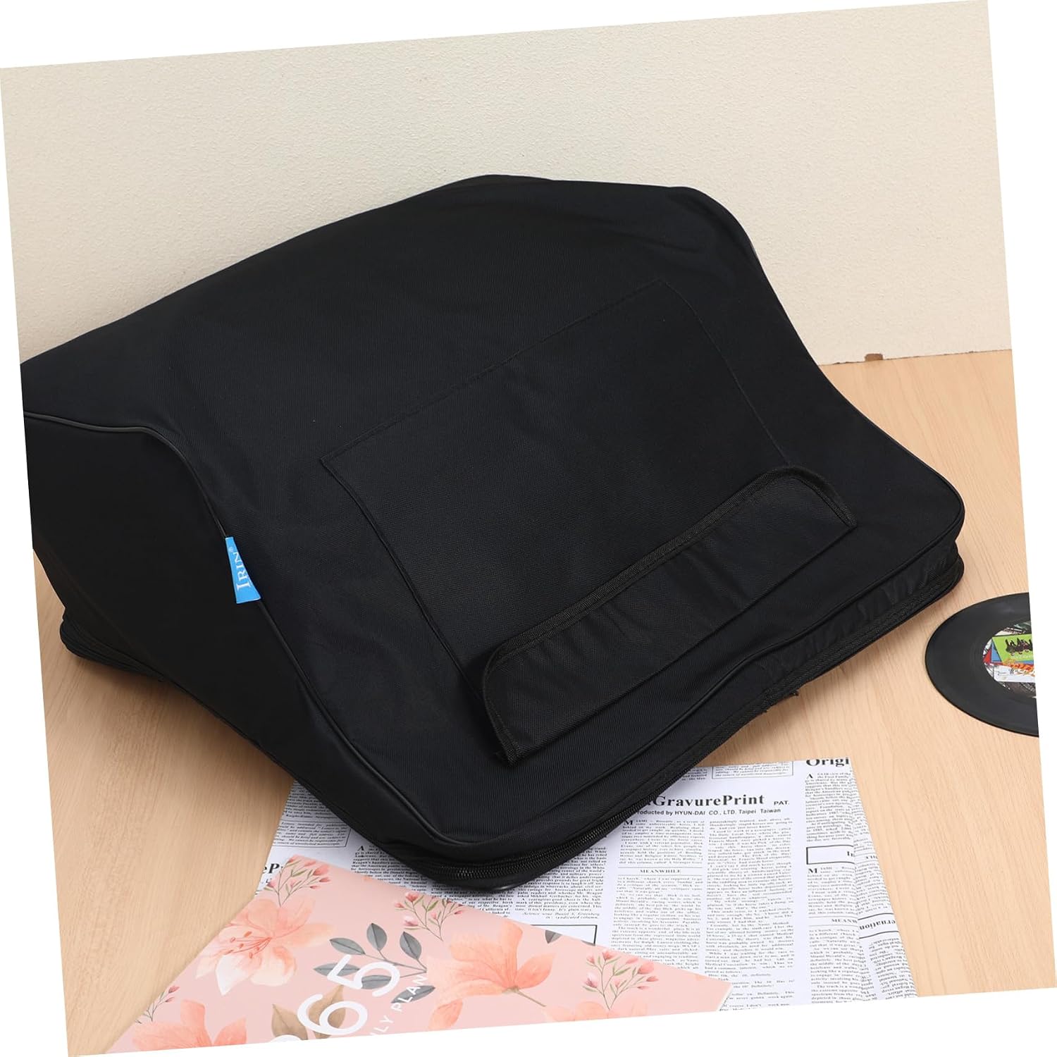 Black Accordion Case Big Padded Straps Storage Bag Accessory Case Backpack Pouch