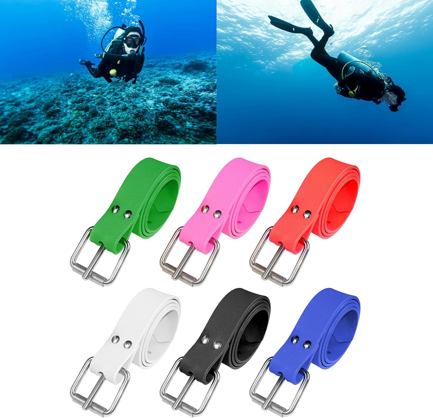 Adjustable Silicone Diving Weight Belt for Diving Silicone Diving Waist Weight Belt Multifunctional Underwater Dive Belt