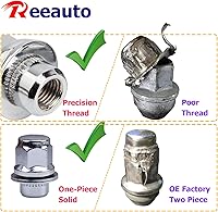 Vista 5 de Pernos de llanta M12x1.25 con base plana mag con arandela hexagonal de 13/16 pulgadas, 20
