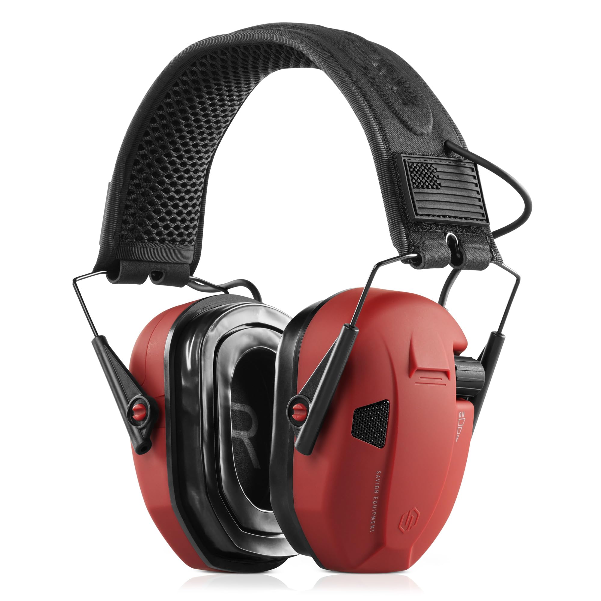 Savior Equipment Apollo Electronic Earmuffs For Shooting w/Gel Ear Pads, 24dB NRR, Noise Cancelling Ear Protection Headset