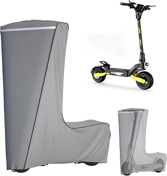 Electric Scooter Cover, 1680D Heavy Duty Waterproof and Dustproof Oxford Cloth, UV Resistant & Anti-Scratch, Includes Storage Pouch, A Better Fitting Electric Scooter Cover Gray, 61x8x53 inch
