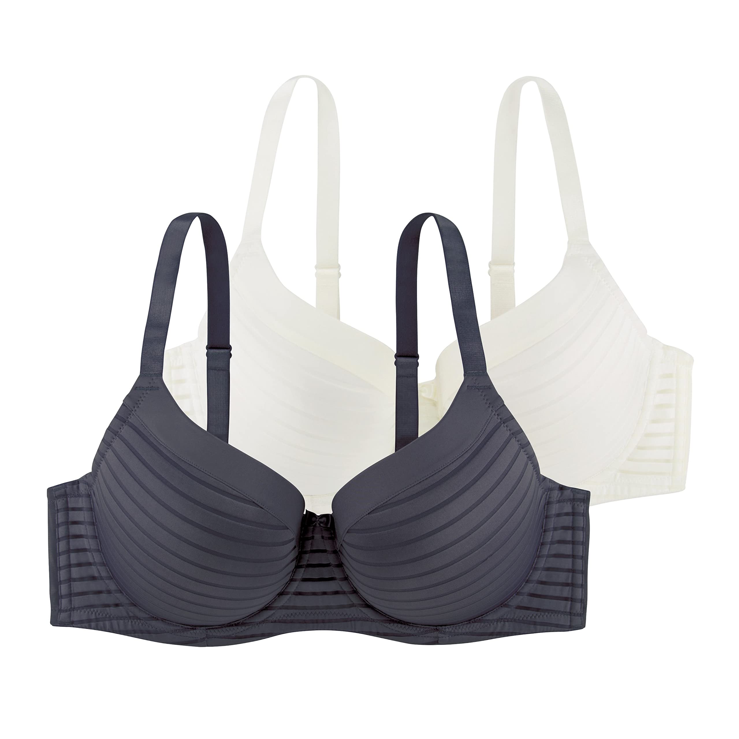 DorinaCurve Women Full Coverage Cup Light Padded Underwire T Shirt Demi Bra Plus Size Comfort Daily Essential Support