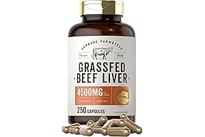 Herbage Farmstead Grass Fed Beef Liver Capsules 4500mg: Fuel Your Wholesome Wellness Journey
