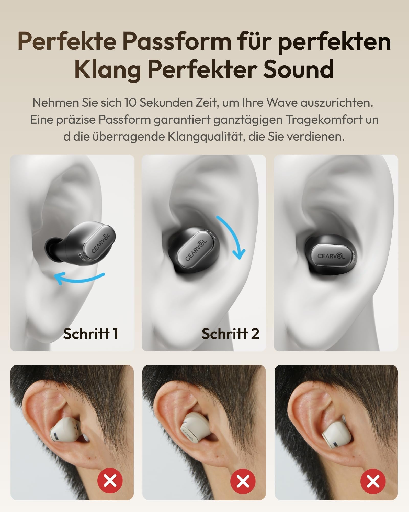 Wave Smart Sound-Verstärker mit Touchscreen-Ladekoffer, NeuroFlow AI 2.0, Bluetooth Dual-Geräte Verbindung, Direkter TV AUX-IN Transmitter, Klare Sprachwiedergabe