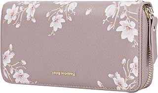 Pomelo Best Womens Wallet RFID Blocking Leather Multi Credit Card Large Capacity Wristlet Zip Around Long Wallets for Lady