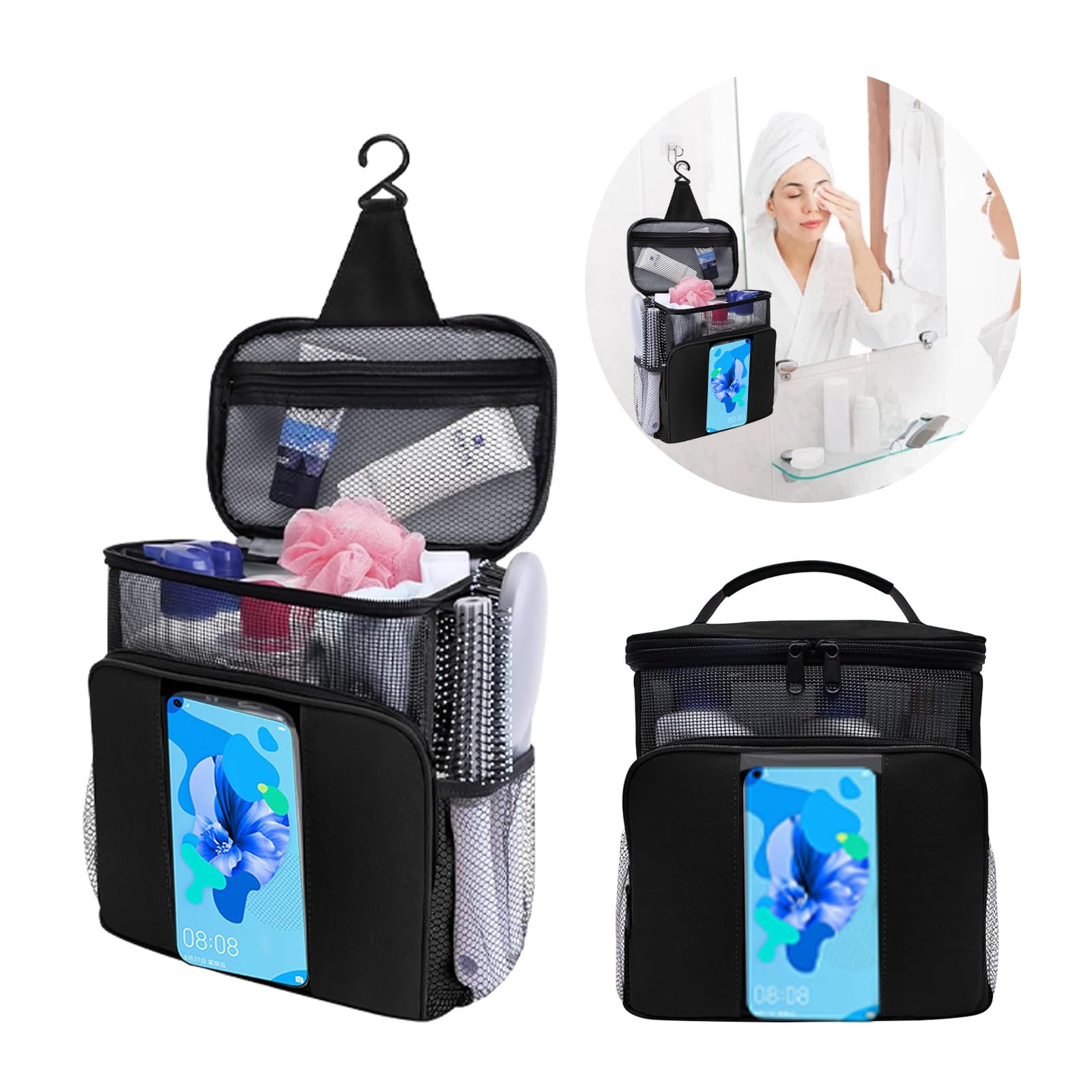 Portable Mesh Shower Organizer