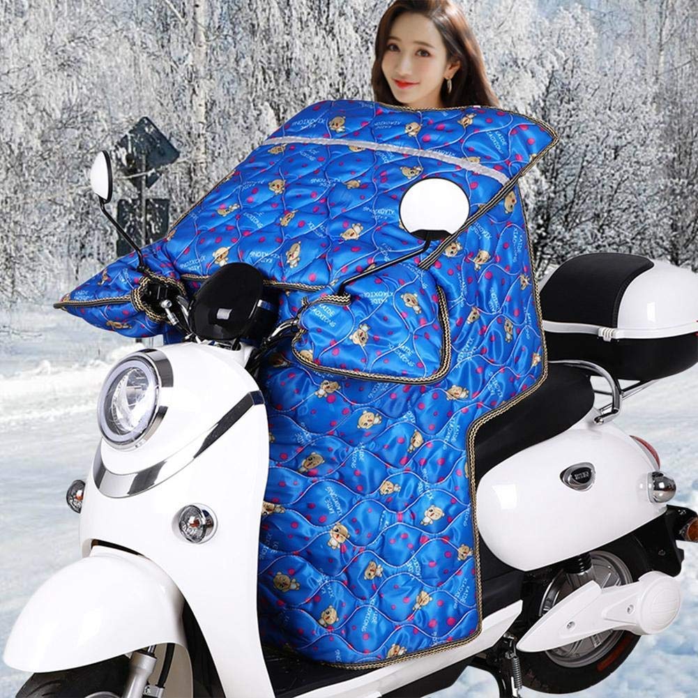 Housse de pare-soleil de moto, housse de jambe de scooter, housses de moto, isolation thermique, anti-pluie, universelle pour housse de tablier de jambe de moto de scooter avec gants de guidon