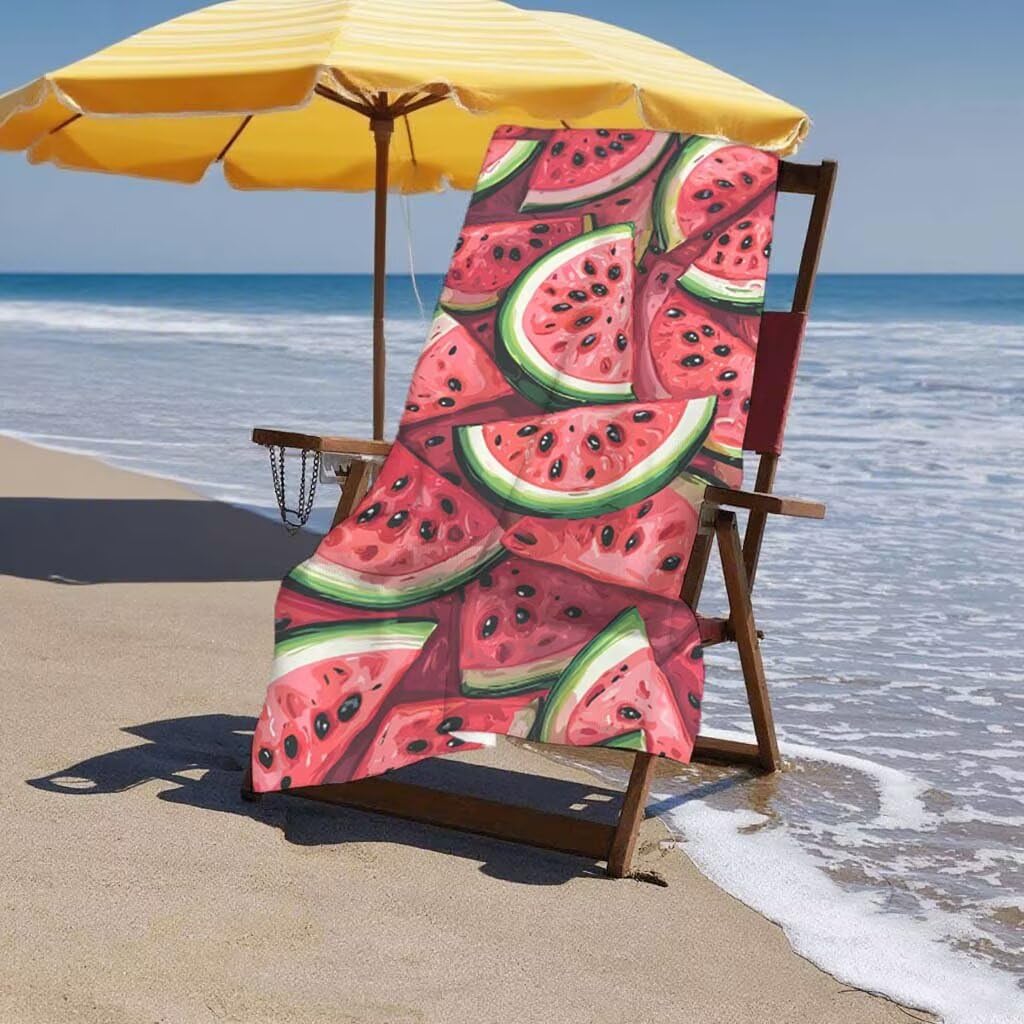 Toalla de Playa Grande 220x100cm/35x70cm, Juego de 2 Toalla Microfibra XXL de Antiarena, Toallas Playa Suave Ligera, Absorbente Secado Rápido, Beach Towel Viaje Yoga, Regalo Mujer Hombre (Rojo) J-19