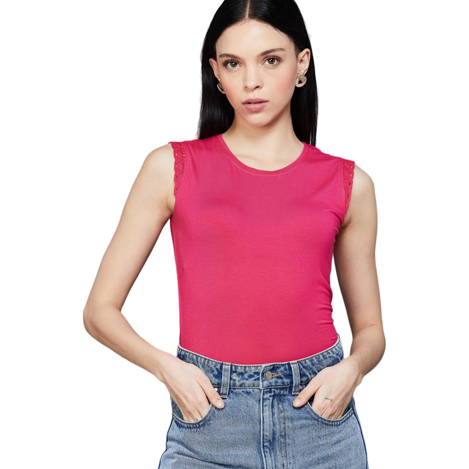 Women's Solid Regular Fit Top-image-21