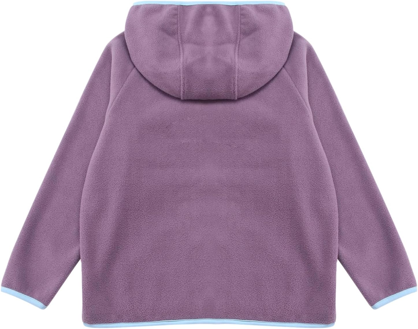 Freebily Girls Boys Fleece Hooded Jacket Kids Soft Zip Up Jacket Fall Winter Warm Coat Casual Outerwear