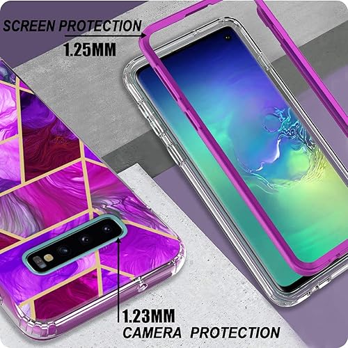 Miniatura 5 de Jeylly Funda para Galaxy S9, funda para Samsung S9, 2 protectores de pantalla resistente a prueba de golpes antideslizante de cuerpo completo