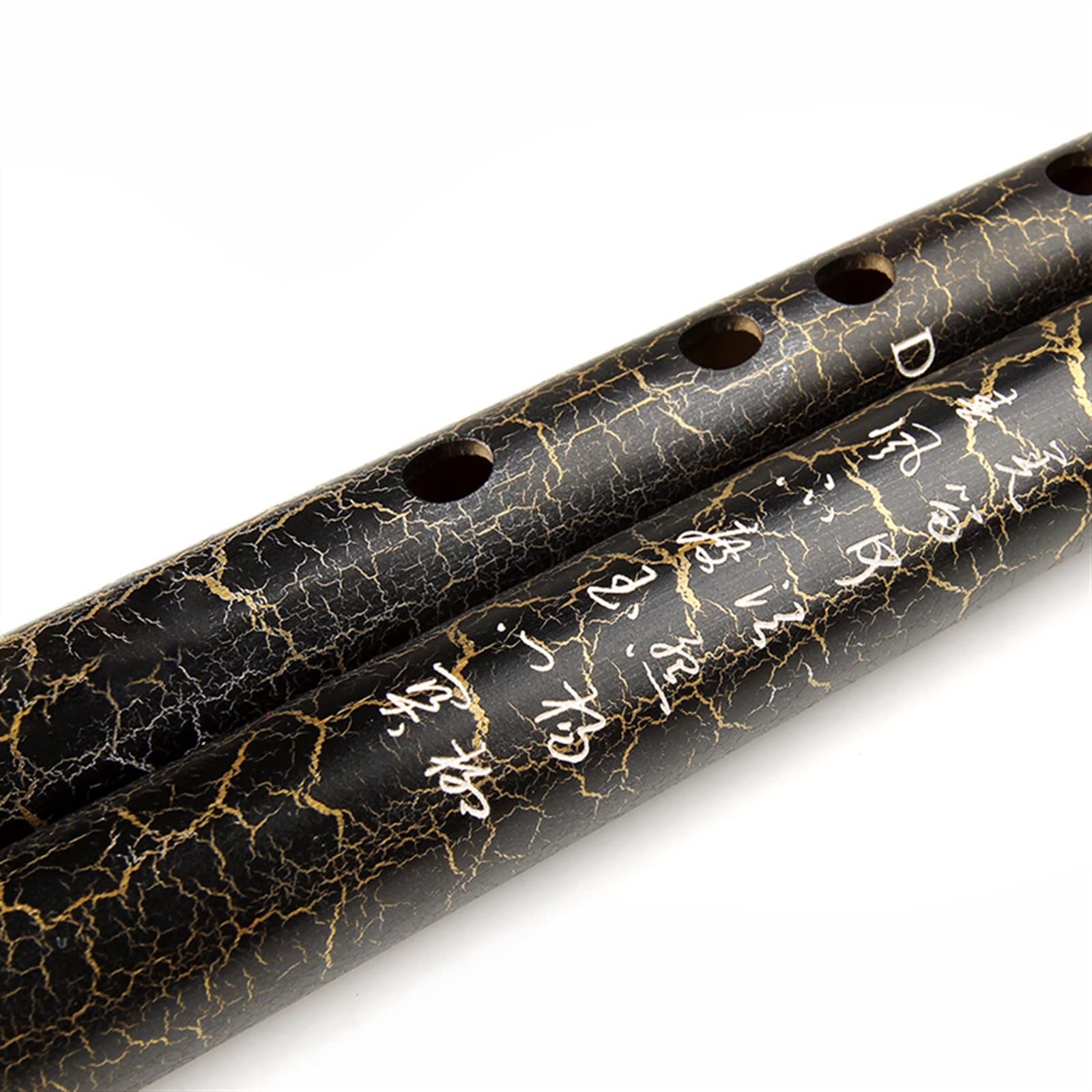 TSTS Flûte De Bambou Noire Séparable À Clé D avec Versets Chinois Instrument À Vent Traditionnel Chinois Fait À La Main Professionnelle Flûte de Bambou
