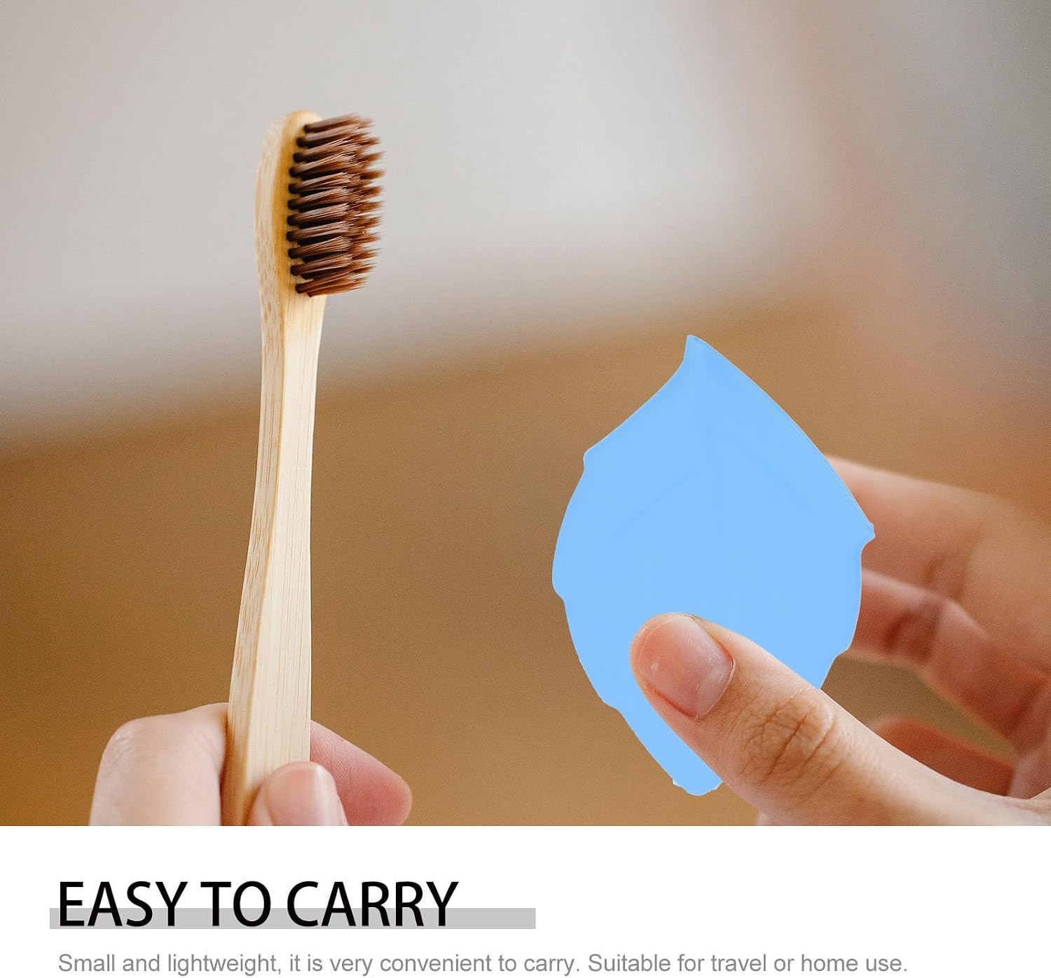 4pcs Silicone Toothbrush Covers Leaf Shaped Travel Toothbrush Holders Lightweight and Easy to Store Portable Cups for Travel Use Random Color