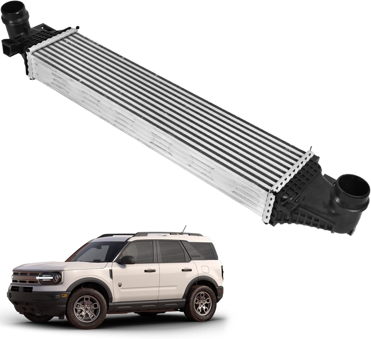LX6Z6K775D Engine Intercooler Compatible With Ford Bronco Sport L3 1.5L/ L4 2.0L 2021-2024 Compatible with Ford Maverick L4 2.0L 2023-2024 Charge Air Cooler Replaces LX6Z-6K775-D