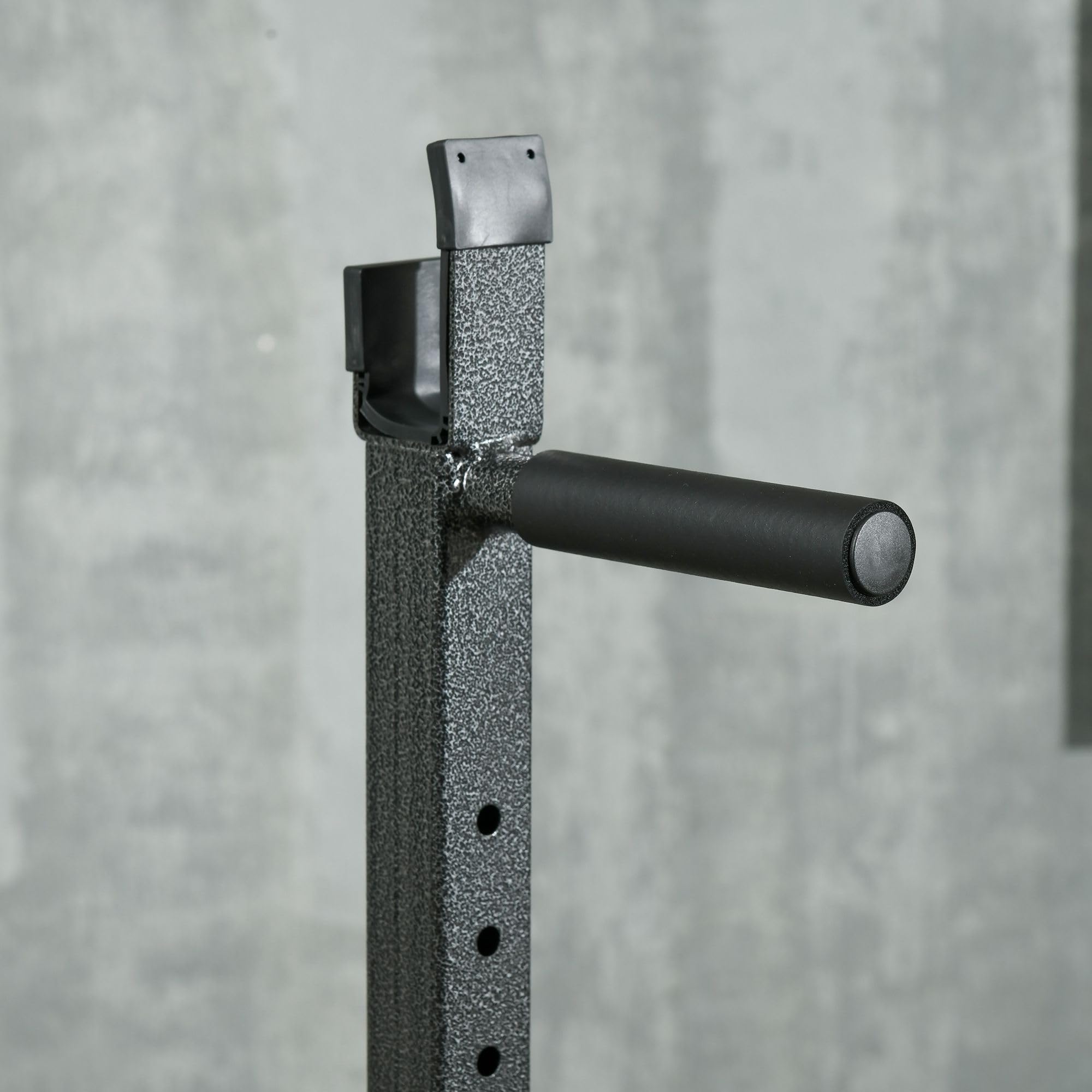 SPORTNOW Supporto per Bilanciere Rack Bilanciere 60-87x65x121-158cm Nero | Altezza e Larghezza Regolabili, in Acciaio ed EVA, Rack Palestra, Carico Massimo 150kg