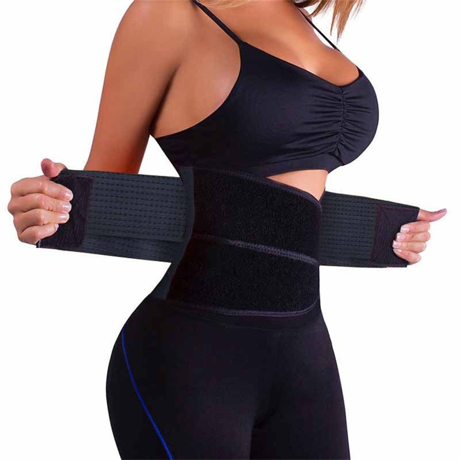 Leosportz Post Pregnancy Abdominal Belt for Women - Neoprene Postnatal Shapewear After Delivery Belt | Postpartum Belly Band After Birth (Black, Free size)-image-34