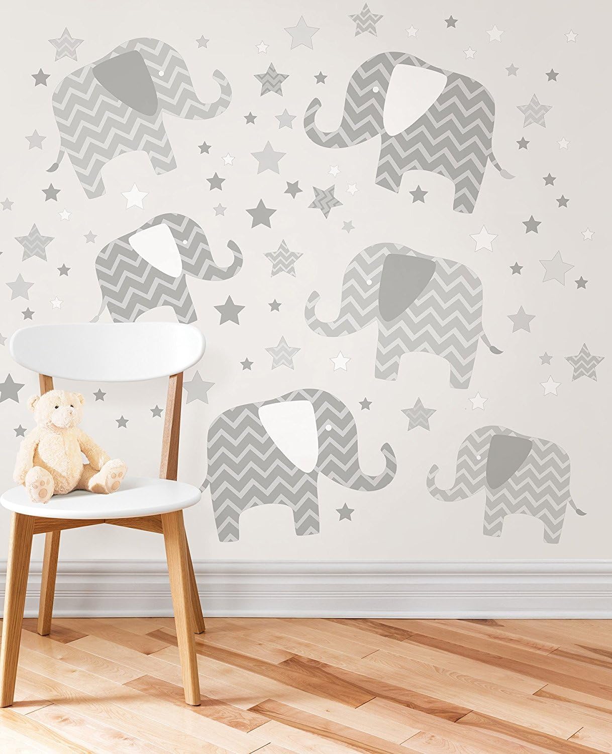 Wall Pops WPK1804 Elephants, a Ton of Love – Kit de arte mural