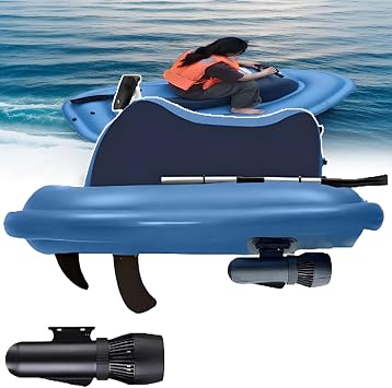 2025 Inflatable Electric Jet Boat - Electric Underwater Scooter Jet Ski, Summer Electric Motor Boat With 500w Motor And Paddle, 10000mah Battery, 3-7 Km/H,For Pool/Lake/Ocean Boat+Thrusters