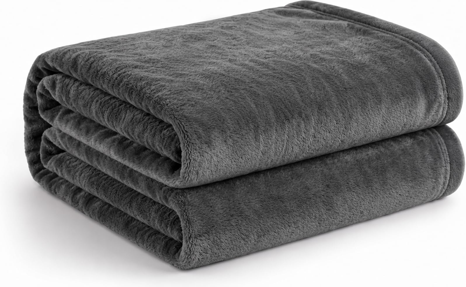 Cotton Bolls Textiles Super-Soft Fleece Single Blanket Cozy Heaven Deluxe Fleece Blanket Ultra-Soft Fluffy & Warm, 60 X 90 Inches (Dark Grey)-image-14