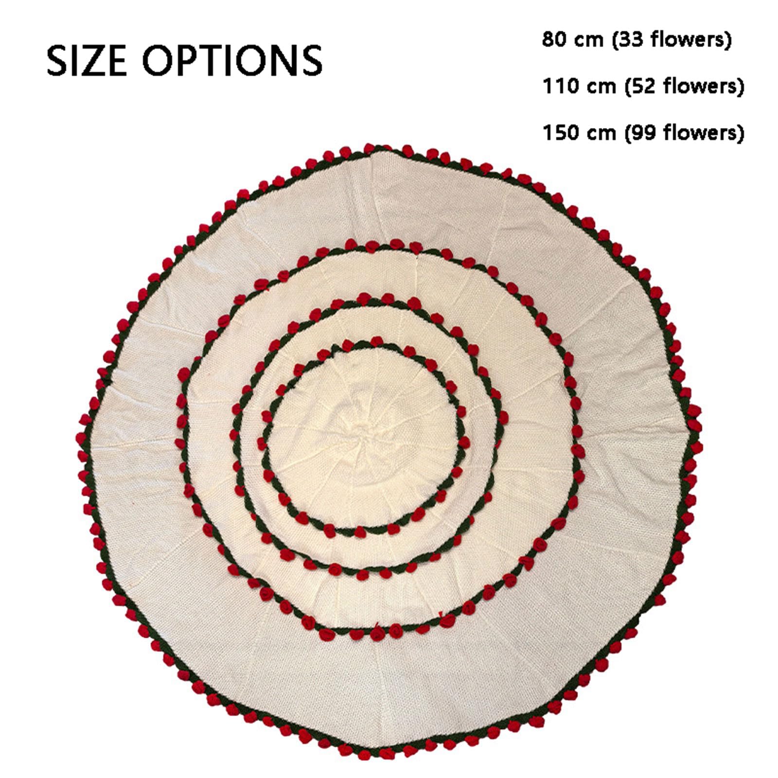 Koc z motywem bukietu kwiatów wykonany szydełku, Kocyk z bukietem róż wykonany ręcznie na szydełku 80-150 cm(80 cm (33 flowers))