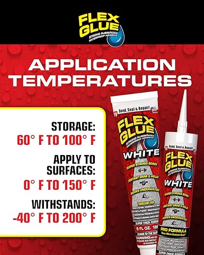 Miniatura 8 de Flex Glue Adhesivo resistente al agua de goma fórmula profesional de 9 onzas transparente