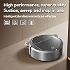 Robot Vacuum - Robot Mop and Vacuum Combo, Powerful Suction | Household Intelligent Robot Vacuum Cleaner, Suction Sweeping for Pet Hair, Hard Floors, Carpets