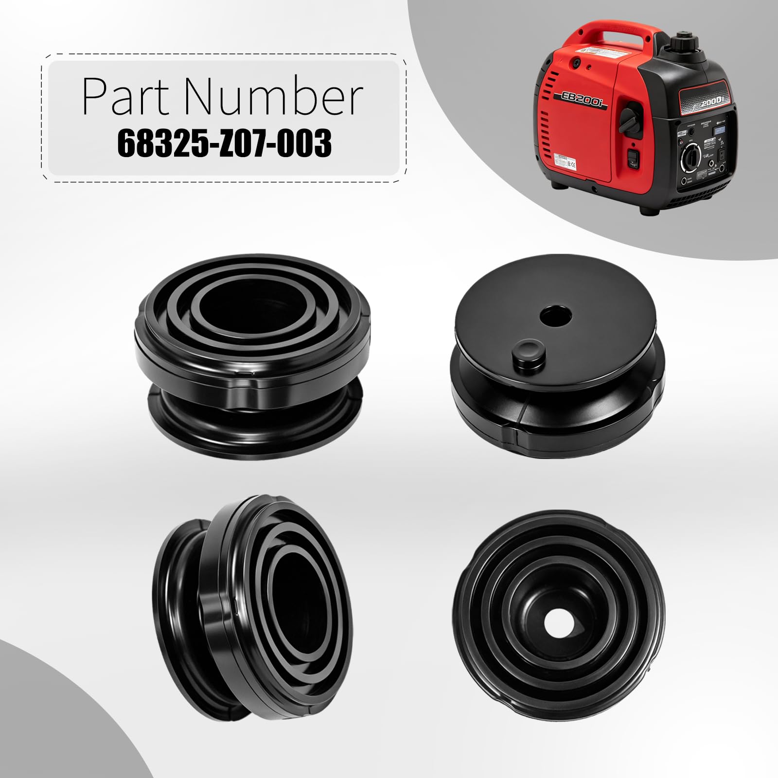 Honda Generator Foot Pads - EB2000i, EU2000i -3
